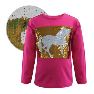 TC Girls Reversible Sequin Top