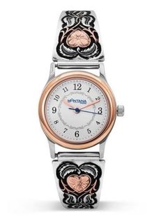 Montana Hearts of Gold Ladies Expansion Band Watch