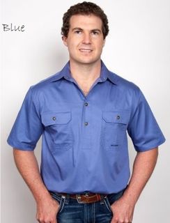 Just Country Adam 1/2 Button Short Sleeve