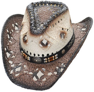 Pinch Front Dark Brown Brim