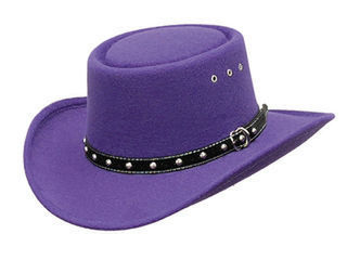 Faux Felt Gambler Hat