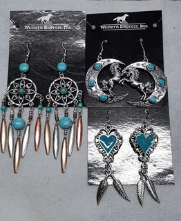 Western Express Turquoise Earrings