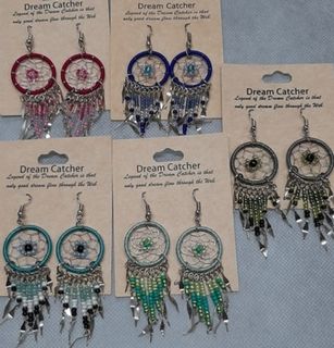 Dreamcatcher Hand Threaded Earrings