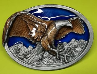 Gold Eagle/Blue Sky Background