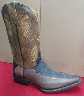 'Bonanza' Brown Two  Tone Boot