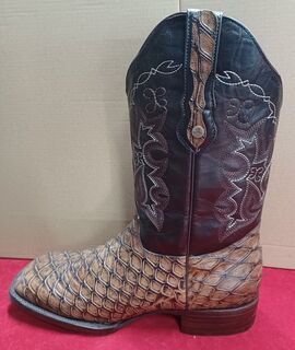 'Joe Boot' Brown Scale Boot