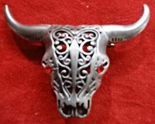 Steer Head Brooch