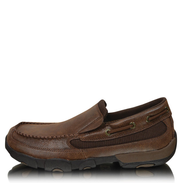 Twisted X Mens Casual Driving Mocs Boat Slip On