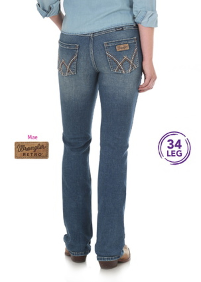 Wrangler Retro Mid Rise Boot Cut Jean - Mae - True Western Wear