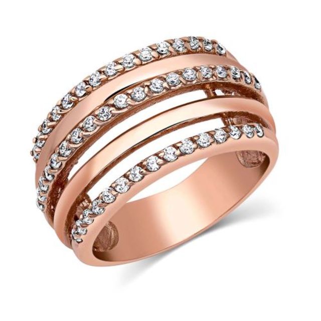 Montana Layered Brilliance Rose Gold Ring