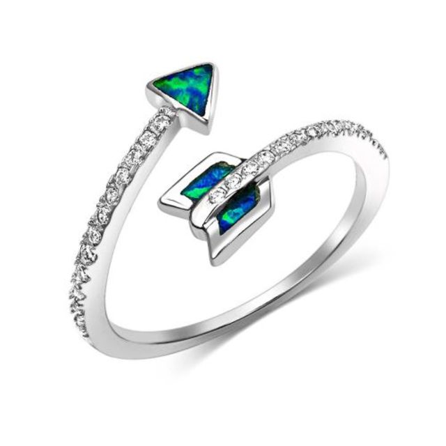 Montana Twisting Arrow Opal Ring