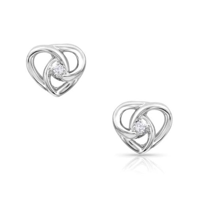 Montana - Starlight Infinity Heart Earrings
