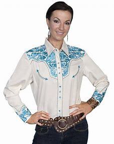 Scully Western Shirt Cream