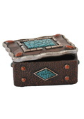 Turquoise Mosaic Jewellery Box