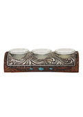 Silver Baroque Candle Holder