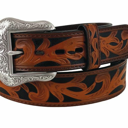 Roper Carved Leather Belt