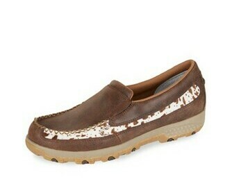 Twisted X Women's Cow Hide Cellstretch Mocs Slip On