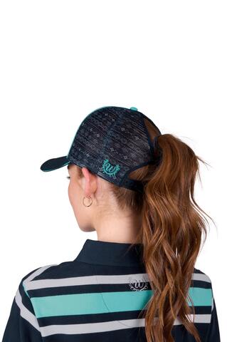 Wrangler Quinn High Profile Ponytail Trucker Cap