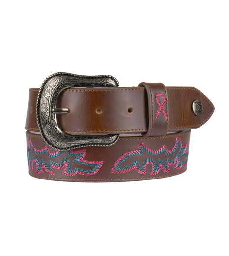 Twisted X Pink Ribbon Belt