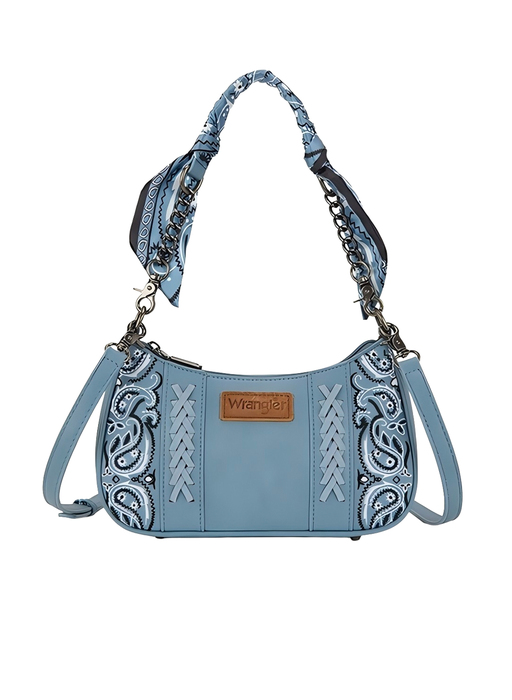 Wrangler Paisley Shoulder Bag Blue