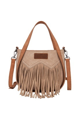 Wrangler Two Tone Fringe Bag Camel