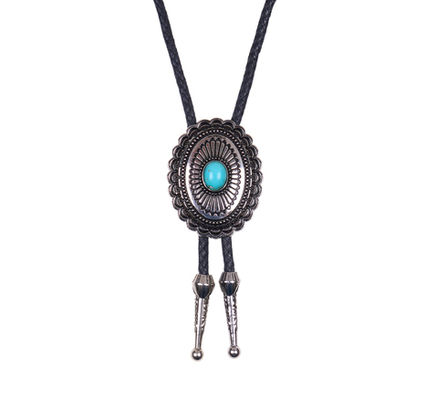 Pure Western Turquoise Stone Bolo Tie