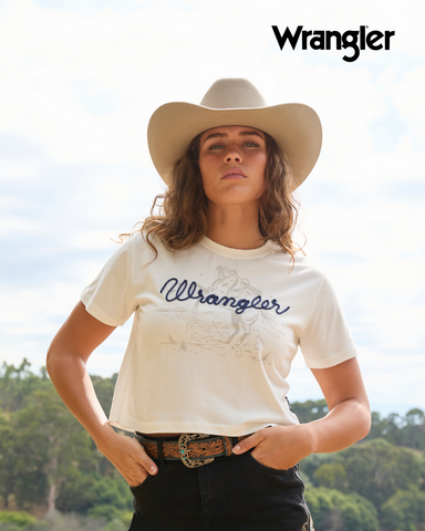 Wrangler Cindy Crop Short Sleeved Womens Tee
