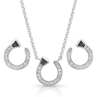 Montana Star Lights Horseshoe Nail Jewelry Set