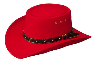 Faux Felt Gambler Hat