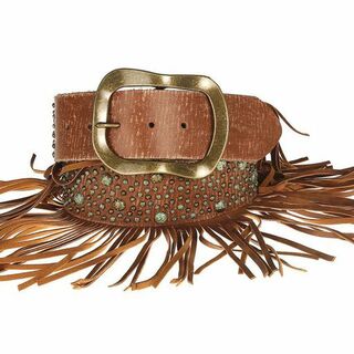 Roper Studded Belt With Tassles