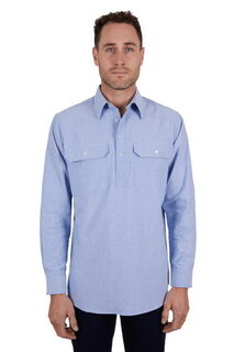 Hard Slog Men's Fred Half Placket Shirt