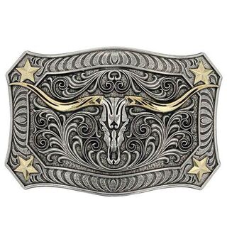 Attitude Buckle Longhorn Crest