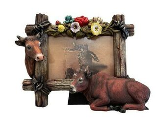 PW Cow Picture Frame 6x4