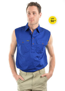 Hard Slog Half Placket Light Cotton Shirt