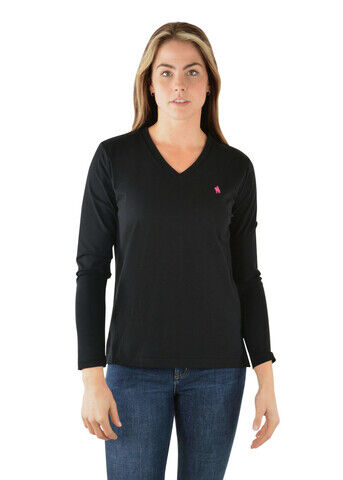 TC Classic V Neck Long Sleeve Tee