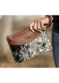 Wrangler Cowhide Clutch