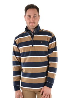 TC Sutherland Stripe Zip Rugby