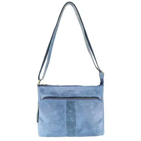 Baron Buffed Leather Crossbody Bag