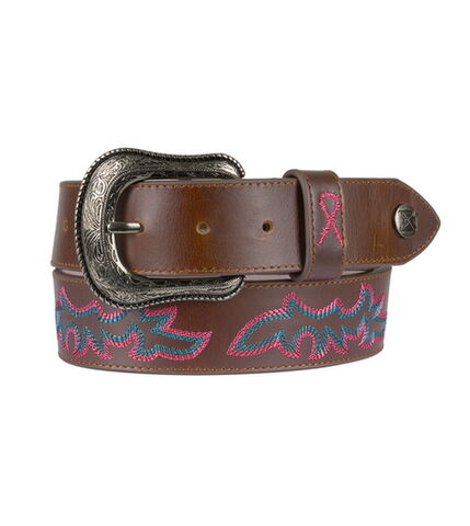 Twisted X Pink Ribbon Belt