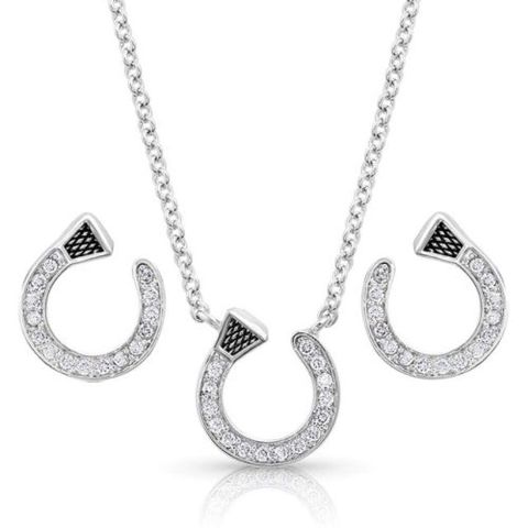 Montana Star Lights Horseshoe Nail Jewelry Set