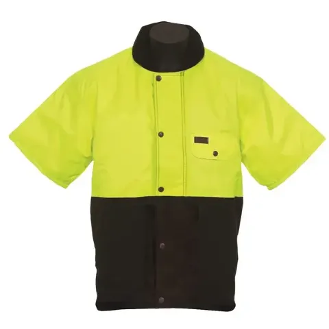 Outback Hi - Vis Sleeved Oilskin Vest