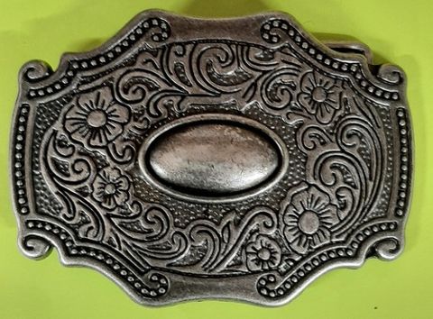 Oval/Floral Scroll