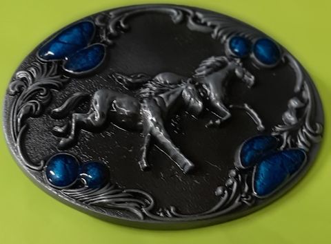 Running Horses/Turquoise Stones