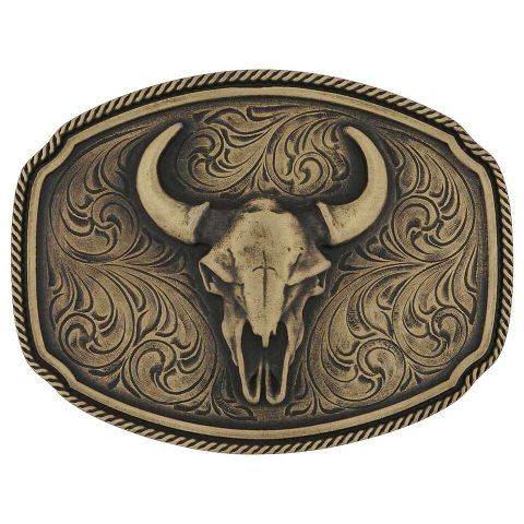 Buffalo Skull Attitude Buckle